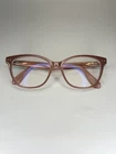 Kate Spade New York Cat Eyeglasses Frame Pink Transparent Dusk Rose Pre-owned. Price: $32.00.