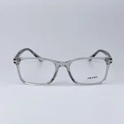 Prada Men Authentic Eyeglasses Crystal Grey Demo Square PR14WV U431O1 Brand New. Price: $225.46.