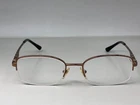 Sferoflex 2579 472 Brown Half Rim Eyeglasses Frames 48-17-135 Only Pre-owned. Price: $19.87.