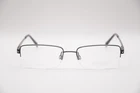 Charmant CH29105 Rectangular Half Rim Eyeglass Frames Gray 55-18-150 New. Price: $39.78.