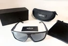 Revo Men Wrap Rectangle Sunglasses Black Plastic Frame Gray Polarized Lenses New. Price: $95.00.