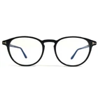 Tom Ford Eyeglasses Frames TF5803-B 001 Shiny Black Round Full Rim 51-19-145 New. Price: $189.99.