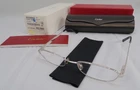 New Cartier T8100822 Santos Oval Eyeglasses Rx Ready Frames Silver W/box. Price: $575.00.