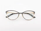 Kay Unger Eyeglasses, Frames Only, K213 Blk, 55-17-145, Metal, Black/gold Pre-owned. Price: $34.99.