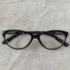 Lulu Guinness LR54 Womens Eyeglasses Black Flowers 53-15-145 Frames Only Pre-owned. Price: $12.99.