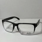 Oakley Holbrook OX8156-0656 56/18 137 Polished Black Clear Fade Nwt Demo New. Price: $135.99.