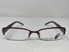 Nine West 422 0RU6 53-17-130 Burgundy Metal Half Rim Eyeglasses Frame AR38. Price: $58.50.