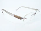 Silhouette 7608 Eyeglasses Frames 6057 Frosted Beige .. 19-140 Rose Gold M858 Pre-owned. Price: $69.11.