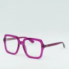 New Gucci GG1318O 003 Transparent Fuchsia 55MM Eyeglasses. Price: $240.80.