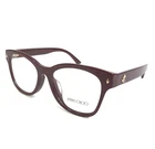 Jimmy Choo Eyeglasses Frames JC3056F 5057 Shiny Red Cranberry Cat 52-17-140 New. Price: $174.99.