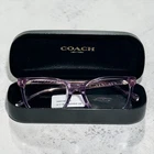 Coach HC6235U 5823 Eyeglasses Frame Women's Transparent Amethyst Full Rim 53MM New. Price: $79.99.