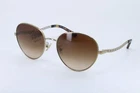 Coach HC7114 Light Gold Aviator Unisex Full Rim 56-18-140 Sunglasses New. Price: $69.95.