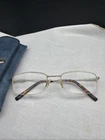 Rimless Rectangle Eyeglasses Gold Metal Frame 60286-T10030-096 +3.00 Readers Pre-owned. Price: $32.00.