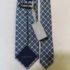 Tom Ford Neck Tie Silk Plaid Light Blue/silver Designer Made In Italy New. Price: $199.88.
