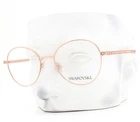 Swarovski Eyeglasses 1013 4014 Shiny Rose Gold Crystals 52MM No Case New. Price: $119.50.