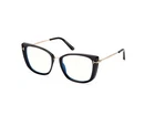 New Tom Ford FT5816-B 001 Shiny Black/gold/clear Blue Light Block 53MM Authentic. Price: $139.20.