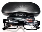 Ray Ban RB5254 2000 Polished Black Rectangle Eyeglasses 54-18 145 Case Cloth New. Price: $93.49.
