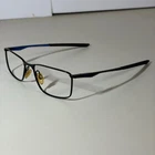 Oakley Socket OX3217-0455 Satin Black/blue Metal C5 Alloy Eyeglass Frames Only Pre-owned. Price: $49.99.