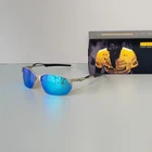 Oakley Wire Tap 2.0 OO4145 Polarized Sunglasses Silver Frame Blue Lens New. Price: $129.00.