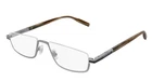 New Montblanc Half-eyes Eyeglasses MB0044O 003 55-18 150 Ruthenium Silver Frames. Price: $799.98.