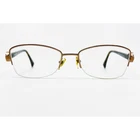 Vogue Eyeglasses Womens Brown Gold 3985-B 756-S Semi-rimless 52-17-135 Pre-owned. Price: $31.99.