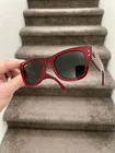 New Authentic Ban Mega Wayfarer RB0840S Red Gray Lens Size 51/21. Price: $89.00.