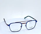 Morel Oga 10180O BG08 Blue Brown Aviator Full Rim Eyeglasses 52-21-145 B:42 New. Price: $69.99.