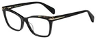 New Rag And Bone Rnb 3021 0807 Black Eyeglasses With Dark Havana Trim 53/15/140. Price: $69.95.