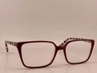 Isaac Mizrahi Eyeglasses Frame IM30056 Burgundary Square Striped 53-16-135MM Pre-owned. Price: $19.87.