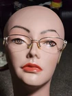 Laura Ashley Eyeglass Frames Caitlyn Platinum 50 17 135MM Half Rim Cream Pre-owned. Price: $34.99.