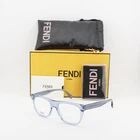 New Fendi FE50070I 090 Shiny Blue 54MM Eyeglasses. Price: $196.79.