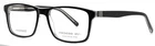 Fregossi 451 Black Crystal Mens Rectangle Full Rim Eyeglasses 54-17-140 B:38 New. Price: $34.99.