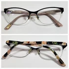 Ted Baker Frame B718 Black Floral 51 16 140MM Half Rim Spring Hinge Pre-owned. Price: $26.73.