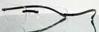 Swissflex SFC146 Black Mens Rectangle Rimless Eyeglasses 54-16-140 B:34 New. Price: $104.99.