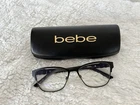 Bebe Eyeglasses Frame BB5153 001 Jet Black 52-15 135 With Swarovski Crystals Pre-owned. Price: $59.99.
