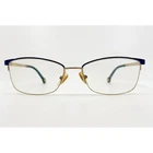 Carolina Herrera VHE077K Col 0354 140 Women's Eyeglasses Frame Gold Blue Pre-owned. Price: $31.99.