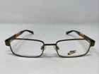 Nike 5573 218 48-16-130 Brown Metal Full Rim Eyeglasses Frame W32 New. Price: $32.00.