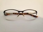Versace Eyeglass Frames 1218 1344 Brown/tortoise Gold Sz 53-17-140 Half Rim Pre-owned. Price: $42.96.