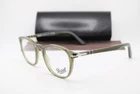 New Persol 3143-V 1142 Clear Khaki Silver Authentic Eyeglasses 49-21. Price: $255.00.