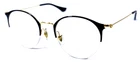Ray-ban RB3578V 2890 Black/gold Half Rimless Eyeglasses Frame 50-22-145 Pre-owned. Price: $64.00.