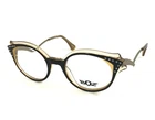 Boz Eyeglasses Frames Edith 0050 Black With Golden Stones 48-20-140 New. Price: $299.99.