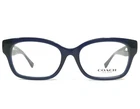 Coach Eyeglasses Frames HC6071 5110 Blue Square Cat Full Rim 50-16-135 New. Price: $55.29.