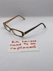 Vogue 2487-B 1538 Eyeglasses Frames 53-15-135 Black Amber Brown Rectangular Pre-owned. Price: $24.95.