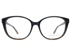 Phoebe Couture Eyeglasses Frames P327 Blk Black Brown Cat Full Rim 53-16-140 New. Price: $59.99.