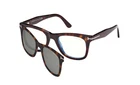Tom Ford TF5970-B 052 Tortoise Plastic Eyeglasses Frame 50-21-145 W/clip-ons Sd* Pre-owned. Price: $480.00.