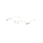 Swarovski SK5472 025 White Half Rim Metal Optic Eyeglasses Frame 53-15-140 New. Price: $159.60.