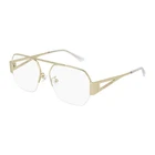 Bottega Veneta Eyeglasses Frames BV1067O 002 Gold Square Semi-rimless 56-14-140 New. Price: $277.99.