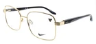 Nike 8401 717 Eyeglasses Frames 53-16-140 Shiny Gold / Black New. Price: $71.91.
