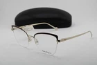 New Salvatore Ferragamo Sf 2182 744 Red Gold Gunmetal Authentic Eyeglasses 53-18. Price: $131.75.