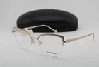 New Salvatore Ferragamo Sf 2182 687 Gold Pink Gunmet Authentic Eyeglasses 53-18. Price: $131.75.